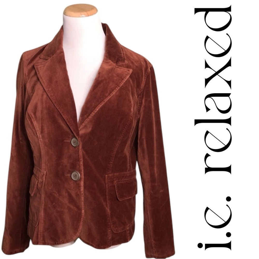 M i.e. relaxed jacket. Brown, soft 100% cotton